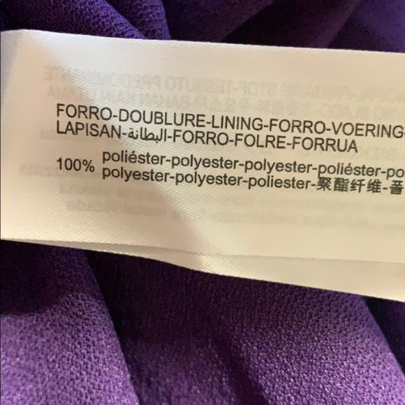 NWT. Zara Purple Metallic Thread Dress. Size M. - Picture 10 of 11